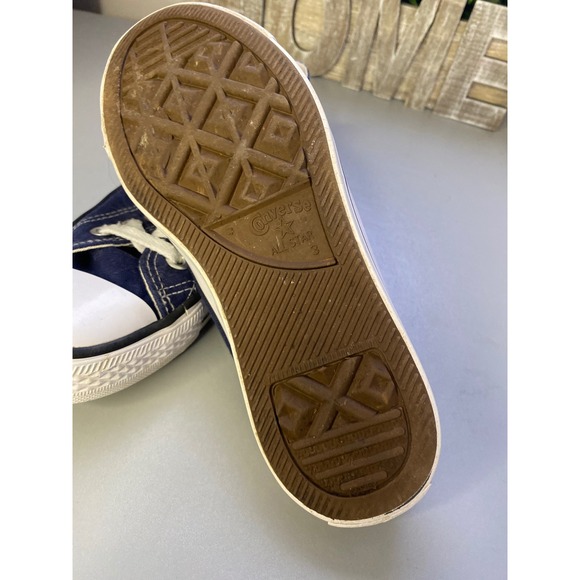Converse All Star Navy Blue Canvas Low Top Sneakers Women's Size 5 - Picture 6 of 6